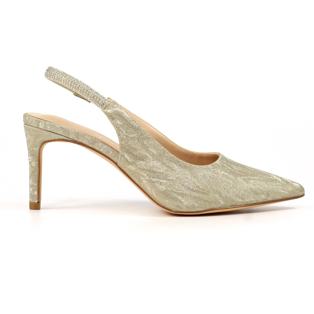LUNAR Janine Gold Slingback Heel 2 LUNAR Janine Gold Slingback Heel - Image 2
