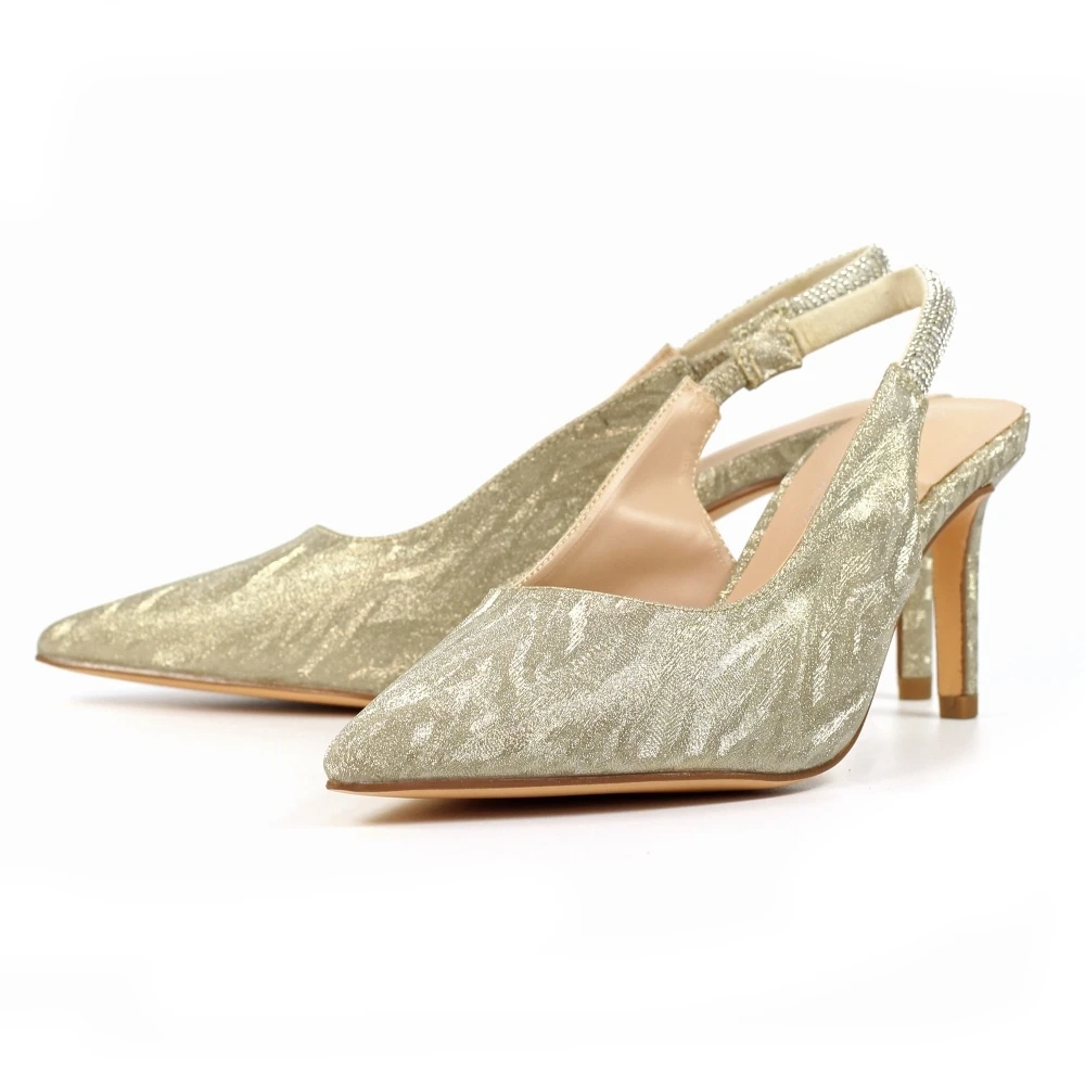 LUNAR Janine Gold Slingback Heel 7 LUNAR Janine Gold Slingback Heel - Image 7