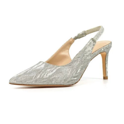 LUNAR Janine Silver Slingback Heel 11 LUNAR Janine Silver Slingback Heel -Slipper Supply Store janine silver slingback heel p6888 404542 image