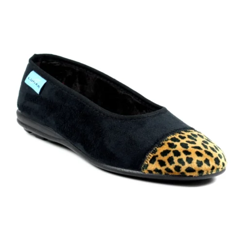 LUNAR Jessie Black Leopard Pump Slipper -Slipper Supply Store jessie black leopard pump slipper p6790 386039 image