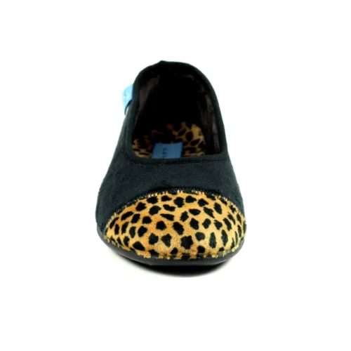 LUNAR Jessie Black Leopard Pump Slipper -Slipper Supply Store jessie black leopard pump slipper p6790 386051 image