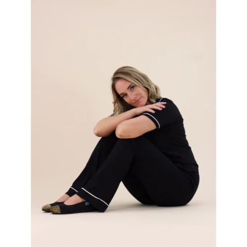 LUNAR Jessie Black Leopard Pump Slipper -Slipper Supply Store jessie black leopard pump slipper p6790 405467 image