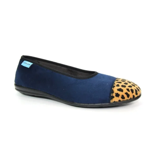 LUNAR Jessie Blue Leopard Pump Slipper -Slipper Supply Store jessie blue leopard pump slipper p6789 386003 image