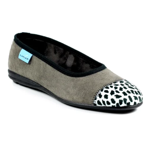 LUNAR Jessie Grey Leopard Pump Slipper -Slipper Supply Store jessie grey leopard pump slipper p6787 385873 image