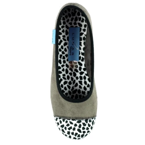 LUNAR Jessie Grey Leopard Pump Slipper -Slipper Supply Store jessie grey leopard pump slipper p6787 385903 image