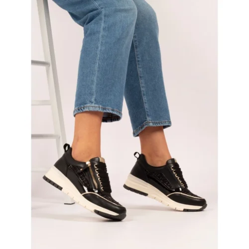 LUNAR Jolt Black Wedge Trainer -Slipper Supply Store jolt black wedge trainer p7720 445307 image