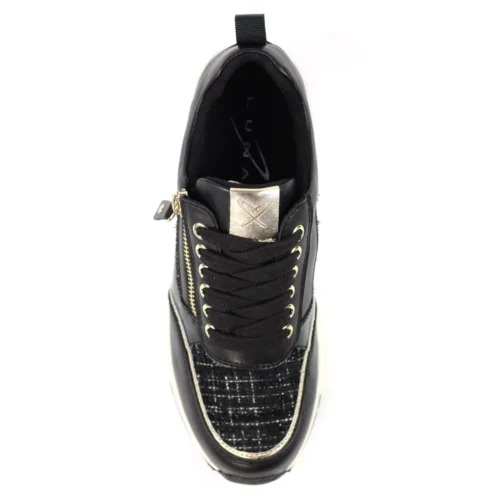 LUNAR Jolt Black Wedge Trainer -Slipper Supply Store jolt black wedge trainer p7720 445331 image