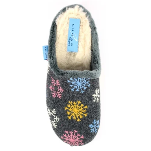 LUNAR Juniper Grey Mule Slipper -Slipper Supply Store juniper grey mule slipper p5983 360414 image