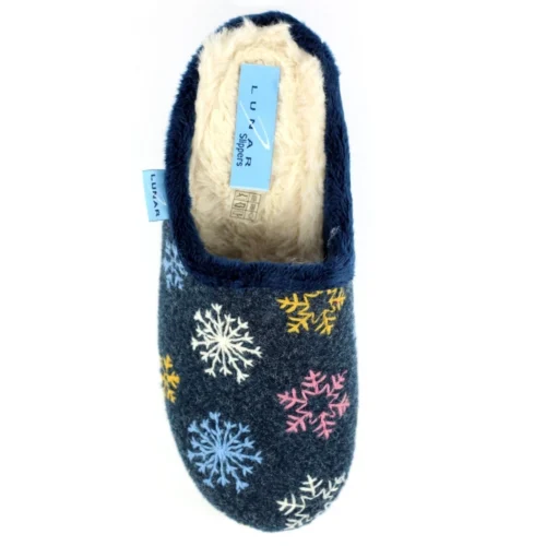 LUNAR Juniper Navy Mule Slipper -Slipper Supply Store juniper navy mule slipper p6108 363205 image