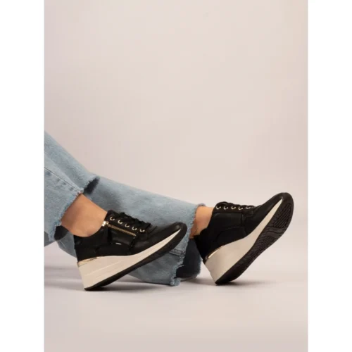 Slipper Supply Store -Slipper Supply Store juno black wedge trainer p7721 445253 image