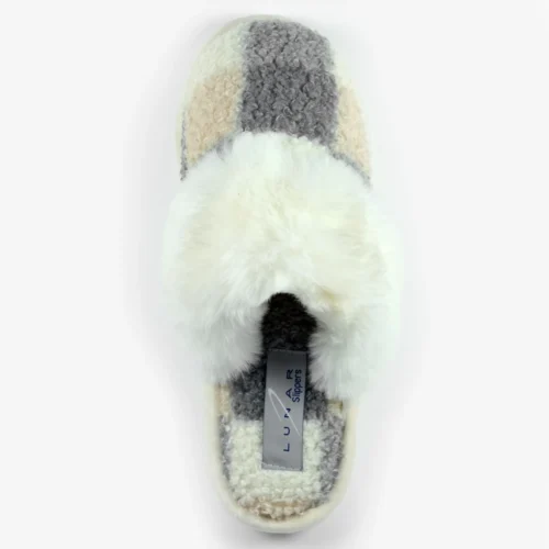 LUNAR Kayden Blue Mule Slipper -Slipper Supply Store kayden blue mule slipper p5442 403210 image