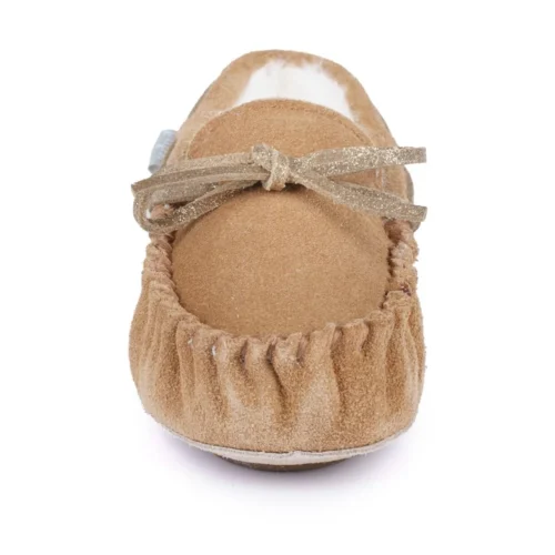 Kids Sadie Junior Suede Moccassin Slipper -Slipper Supply Store kids sadie junior suede moccassin slipper p4734 287190 image