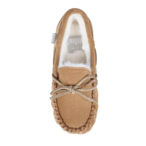 Kids Sadie Junior Suede Moccassin Slipper -Slipper Supply Store kids sadie junior suede moccassin slipper p4734 287198 image