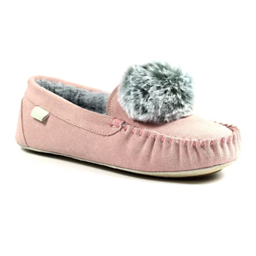 Bessie Pink Suede Slipper -Slipper Supply Store lazy dogz bessie pink suede slipper p4892 293737 image