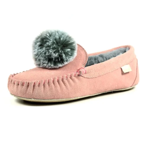 Bessie Pink Suede Slipper -Slipper Supply Store lazy dogz bessie pink suede slipper p4892 293752 image