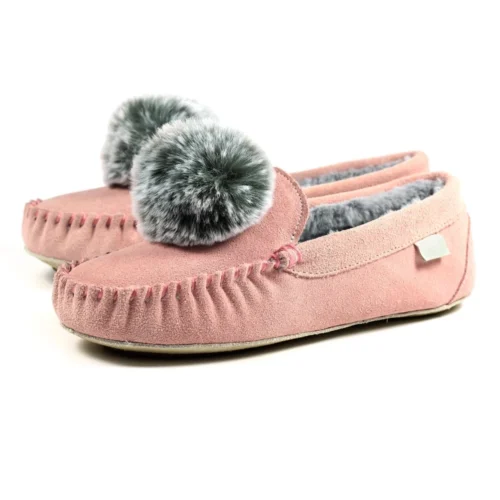 Bessie Pink Suede Slipper -Slipper Supply Store lazy dogz bessie pink suede slipper p4892 293757 image