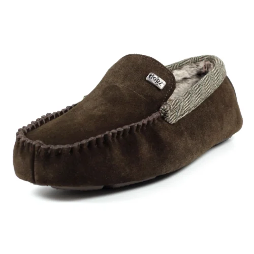 Mens Worley Brown Slipper -Slipper Supply Store lazy dogz mens worley brown slipper p6214 367161 image