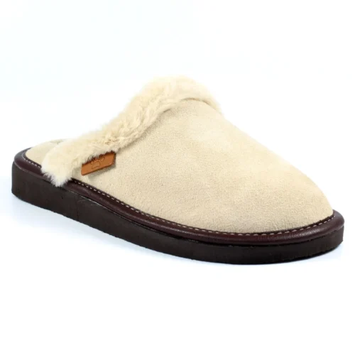 Otto Beige Suede Slipper -Slipper Supply Store lazy dogz otto beige suede slipper p6012 361740 image