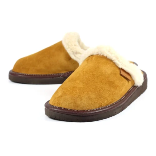 Otto Mustard Suede Slipper -Slipper Supply Store lazy dogz otto mustard suede slipper p6016 361936 image