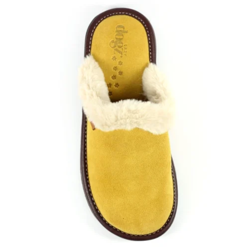 Otto Mustard Suede Slipper -Slipper Supply Store lazy dogz otto mustard suede slipper p6016 361937 image