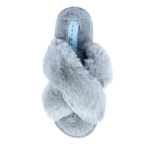 LUNAR Leticia Dark Grey Crossover Slipper -Slipper Supply Store leticia dark grey crossover slipper p4952 402811 image