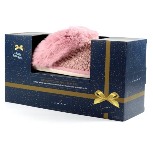 LUNAR Levisa Pink Mule Slipper -Slipper Supply Store levisa pink mule slipper p5446 403255 image