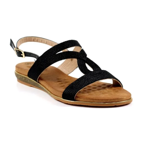 LUNAR Lisia Black Sandal -Slipper Supply Store lisia black sandal p6591 379898 image