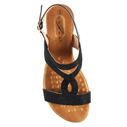 LUNAR Lisia Black Sandal -Slipper Supply Store lisia black sandal p6591 379902 image