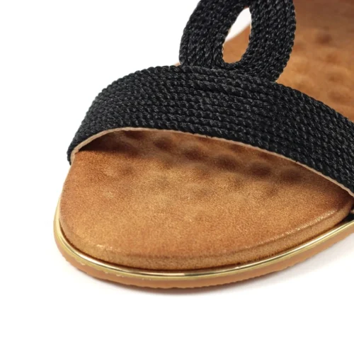 LUNAR Lisia Black Sandal -Slipper Supply Store lisia black sandal p6591 379903 image