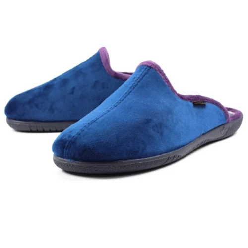 LLB Men's Hans Navy Mule Slipper -Slipper Supply Store llb mens hans navy mule slipper p5155 302953 image