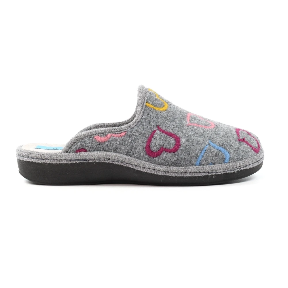 LUNAR Love Grey Mule Slipper 1 LUNAR Love Grey Mule Slipper