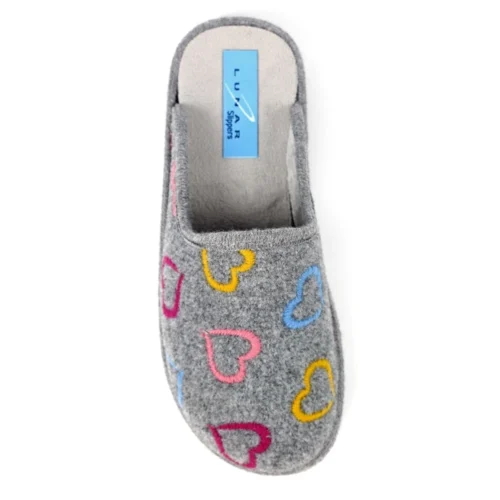 LUNAR Love Grey Mule Slipper 15 LUNAR Love Grey Mule Slipper -Slipper Supply Store love grey mule slipper p6893 391407 image