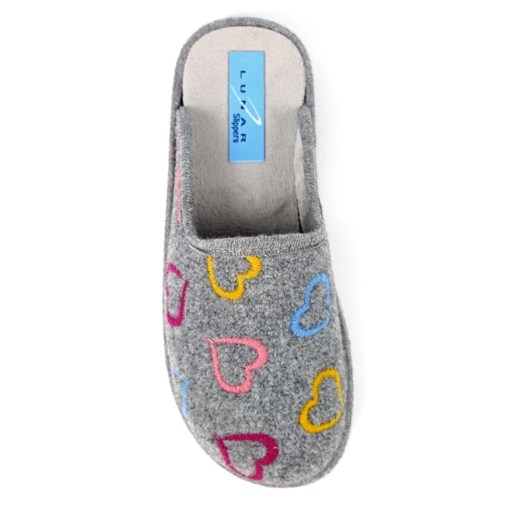 LUNAR Love Grey Mule Slipper 8 LUNAR Love Grey Mule Slipper - Image 8