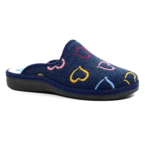 LUNAR Love Navy Mule Slipper -Slipper Supply Store love navy mule slipper p6892 392371 image