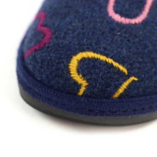 LUNAR Love Navy Mule Slipper -Slipper Supply Store love navy mule slipper p6892 392395 image