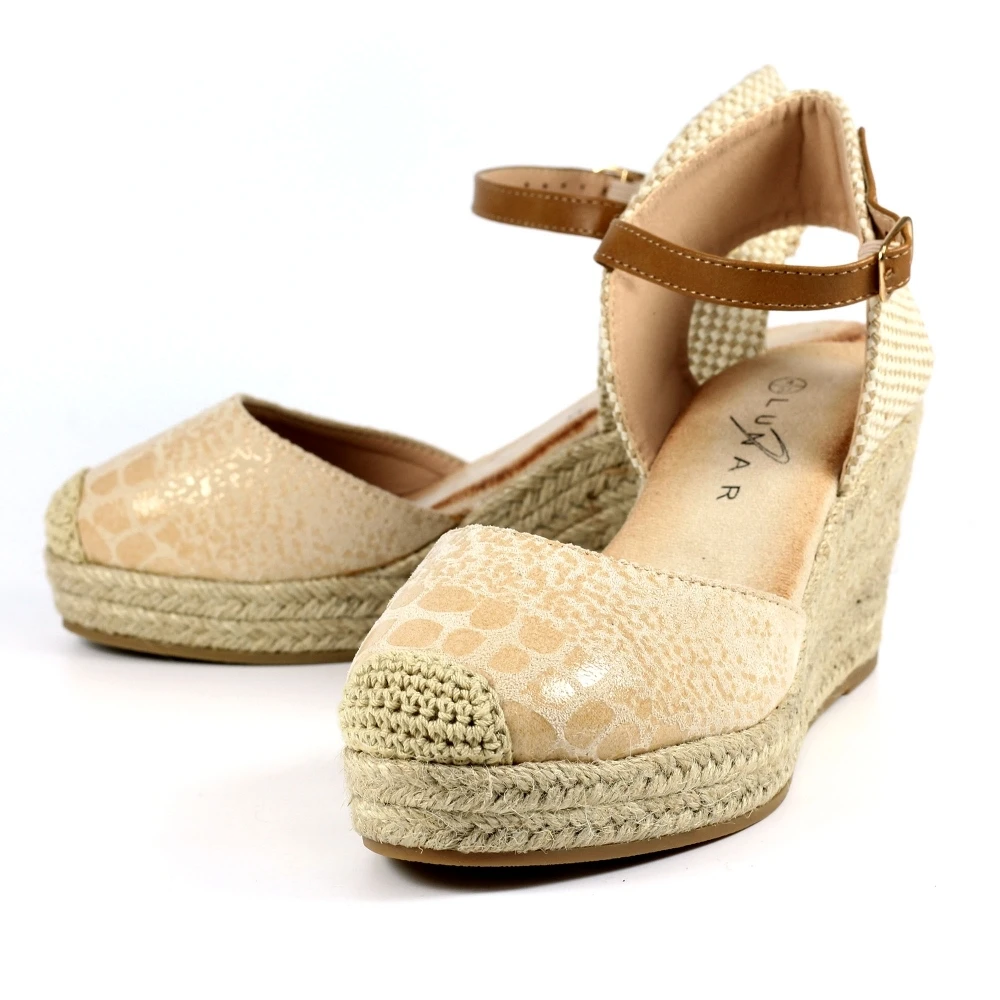 LUNAR Craster Beige Wedge 6 LUNAR Craster Beige Wedge - Image 6