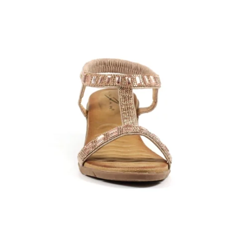 LUNAR Macie Rose Gold Wedge Sandal -Slipper Supply Store macie rose gold wedge sandal p6408 410057 image