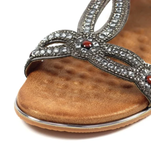 LUNAR Marca Pewter Sandal 11 LUNAR Marca Pewter Sandal -Slipper Supply Store marca pewter sandal p6593 379891 image