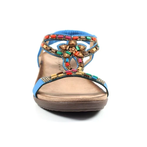 LUNAR Mariella Blue Beaded Sandal -Slipper Supply Store mariella blue beaded sandal p5608 337430 image