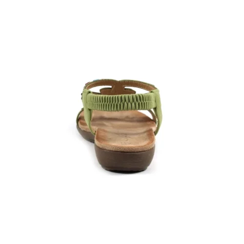 LUNAR Mariella Khaki Beaded Sandal -Slipper Supply Store mariella khaki beaded sandal p6284 380607 image
