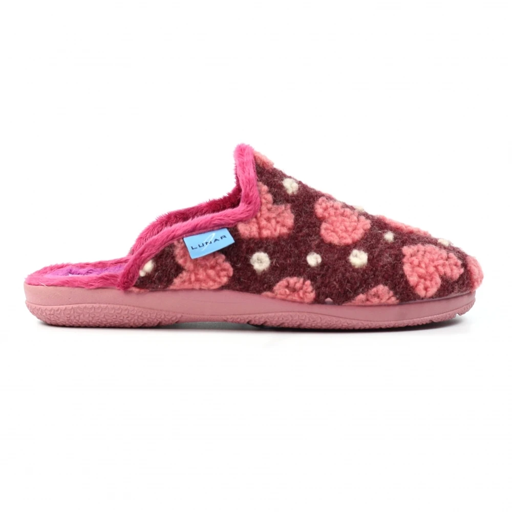 LUNAR Marsha Burgundy Slipper 1 LUNAR Marsha Burgundy Slipper