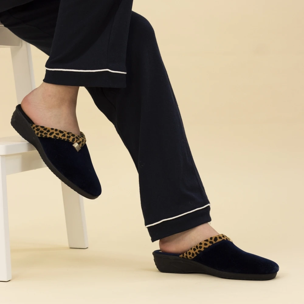 LUNAR Michelle Blue Ocelot Slipper 1 LUNAR Michelle Blue Ocelot Slipper