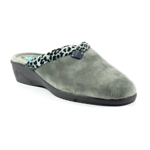 LUNAR Michelle Grey Ocelot Slipper 10 LUNAR Michelle Grey Ocelot Slipper -Slipper Supply Store michelle grey ocelot slipper p6776 385261 image