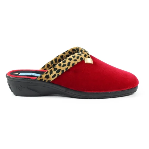 LUNAR Michelle Red Ocelot Slipper