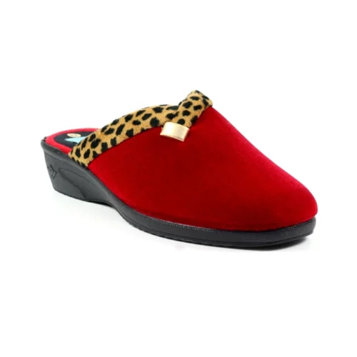 LUNAR Michelle Red Ocelot Slipper -Slipper Supply Store michelle red ocelot slipper p6779 385394 image