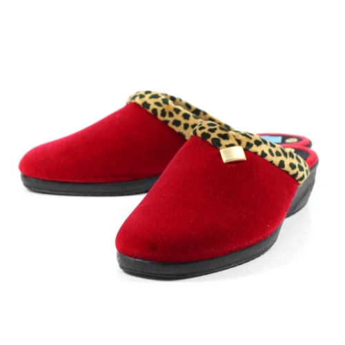 LUNAR Michelle Red Ocelot Slipper -Slipper Supply Store michelle red ocelot slipper p6779 385422 image
