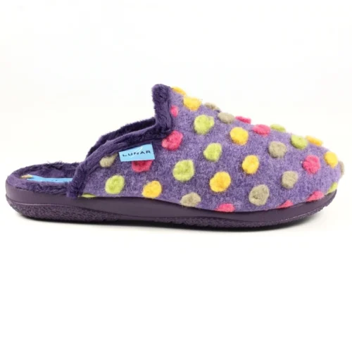 LUNAR Montreal Purple Mule Slipper