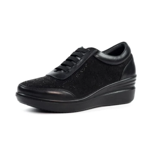 LUNAR Muriel Black Wedge Trainer 12 LUNAR Muriel Black Wedge Trainer -Slipper Supply Store muriel black wedge trainer p7017 397627 image