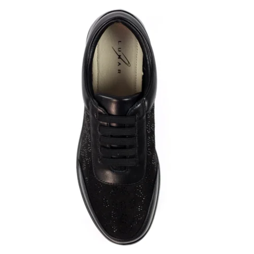 LUNAR Muriel Black Wedge Trainer 15 LUNAR Muriel Black Wedge Trainer -Slipper Supply Store muriel black wedge trainer p7017 397645 image