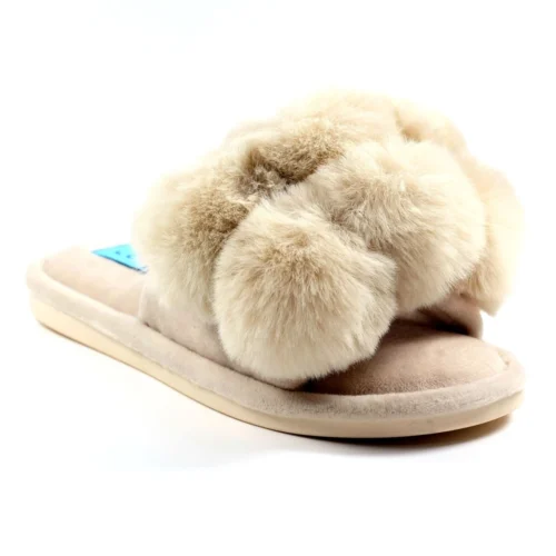LUNAR Octavia II Beige Slipper -Slipper Supply Store octavia ii beige slipper p6082 402667 image